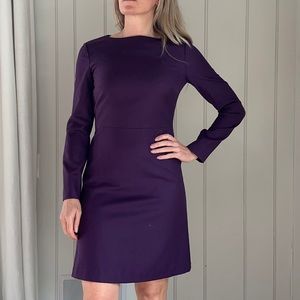 Theory purple long sleeve dress. Size 2